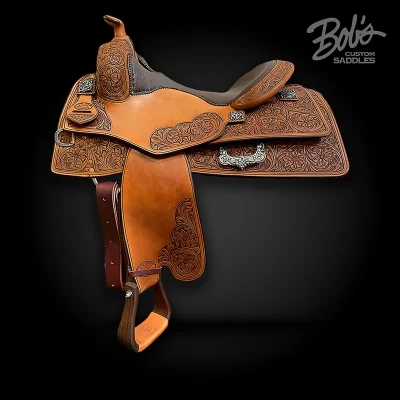 Tim McQuay 627 western reining saddle built for comfort, balance, and precision riding.